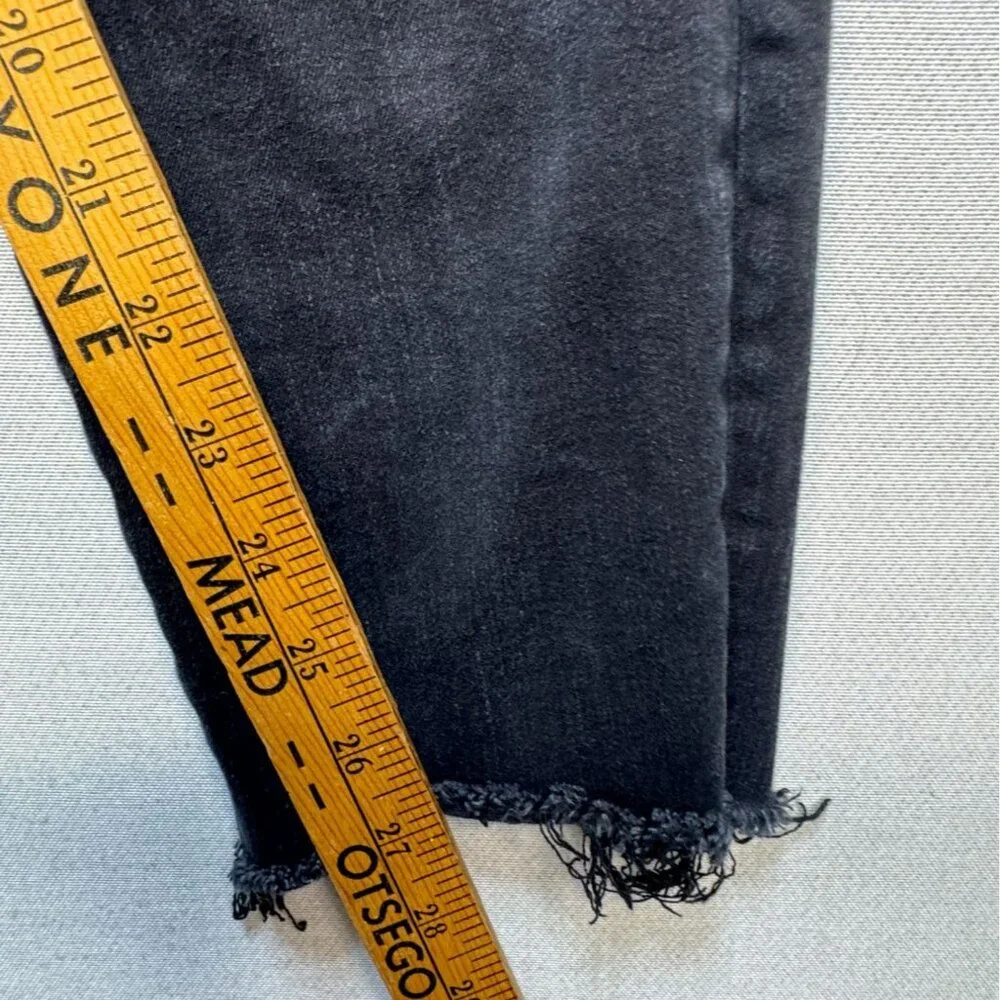Abercrombie & Fitch Womens High Rise Skinny Ankle Jeans Size 35/20 Black Denim